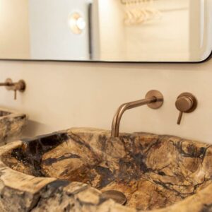 Casa Pacha Formentera selection hotel bathroom lavabo brut
